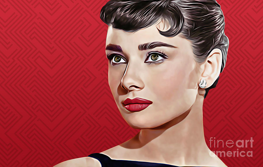 Audrey Hepburn_popart06-2 Digital Art
