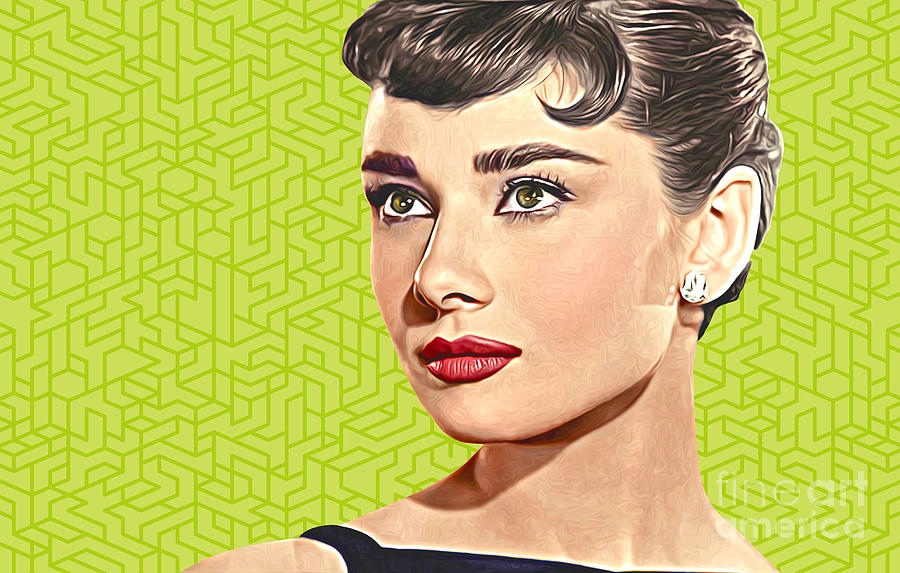 Audrey Hepburn Digital Art - Audrey Hepburn_POPART06-3 by Bobbi Freelance