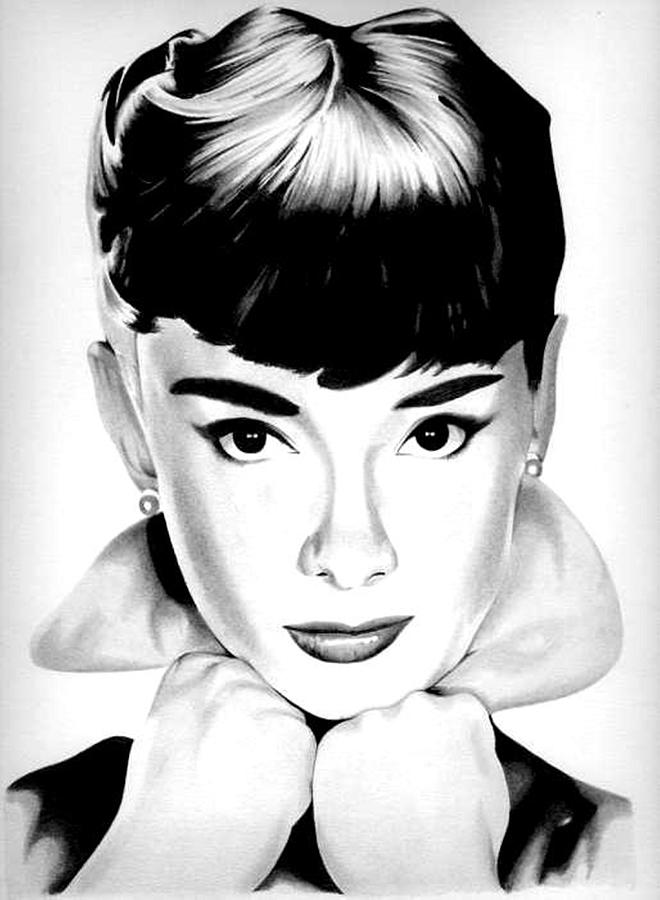 Audrey Drawing by Kane Leinonen - Fine Art America