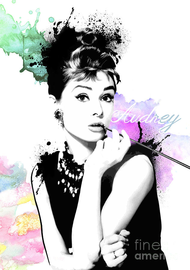 Audrey Hepburn Digital Art - Audrey by Wagner Povoa