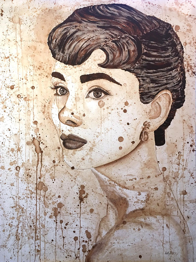 Audrey_Hepburn Painting by Asher Gray