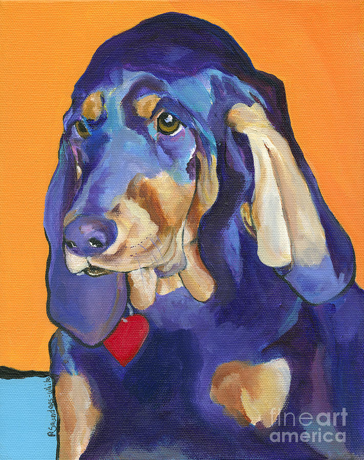 Augie Painting by Pat Saunders-White