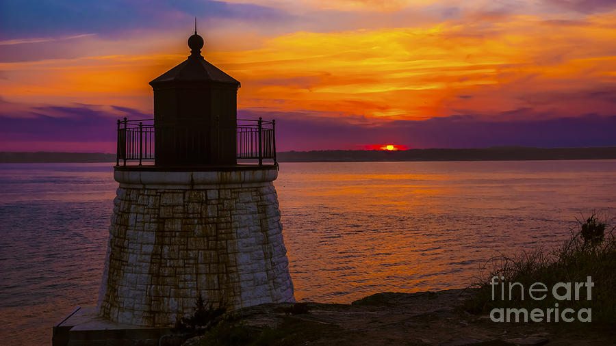 Castle Hill Lighthouse in Newport, Rhode Island. Photograph by New England Photography