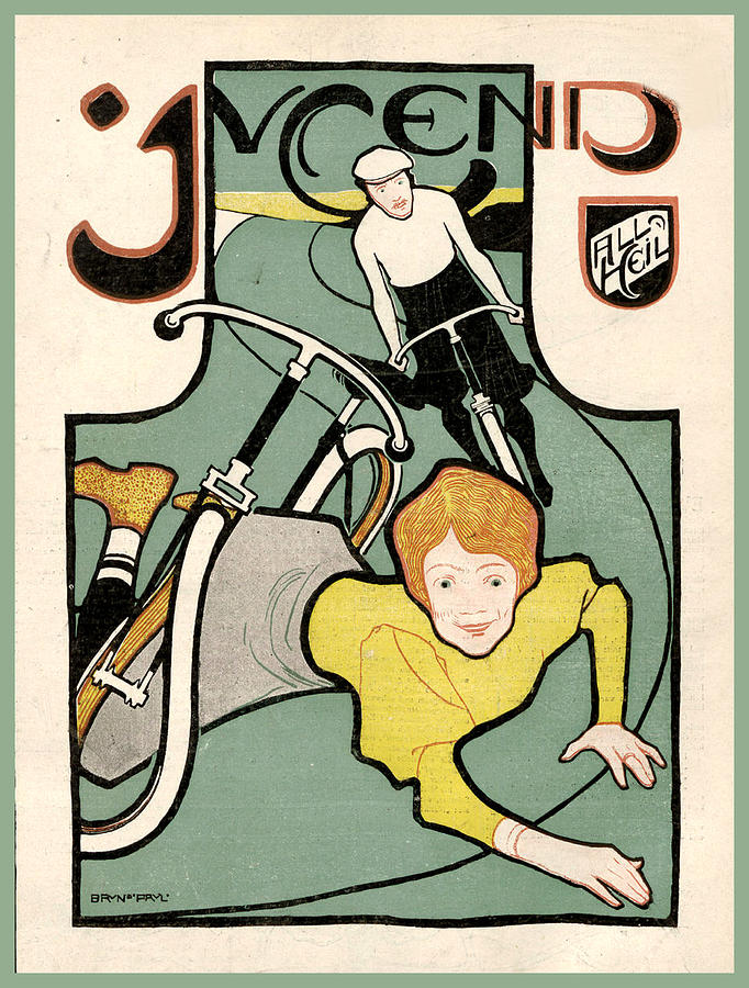 August 29 1896 JuAugust 29 1896 Jugend Magazine Covergend Magazine Cove Painting by Jugend Magazine