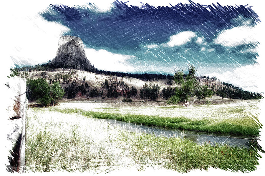 August At Wyoming Devils Tower Monument PA Photograph by Thomas Woolworth
