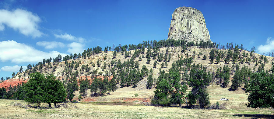 August At Wyoming Devils Tower Panorama 03 Photograph by Thomas Woolworth