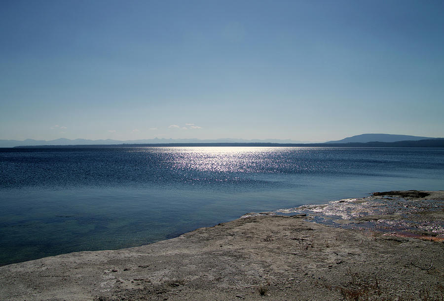 August High Noon Yellowstone Lake 01 Photograph by Thomas Woolworth