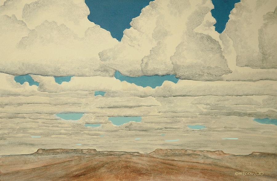 August Sky Painting by Kerry Beverly