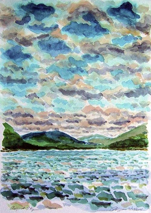 Hudson Print - August Sky by Ralph Papa Hudson Print - August Sky by Ralph Papa