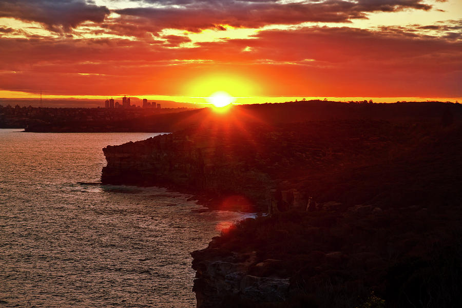 August Sunset From North Head Photograph