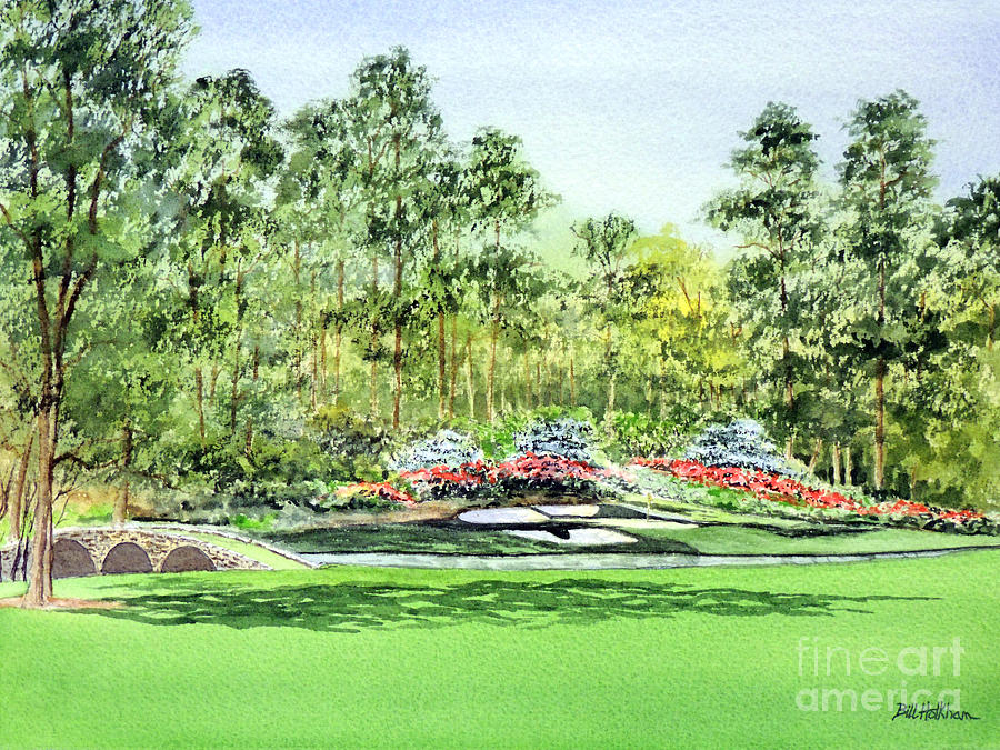 Augusta National Golf Course Painting by Bill Holkham