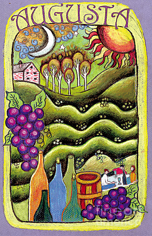 Augusta Winery Poster Drawing