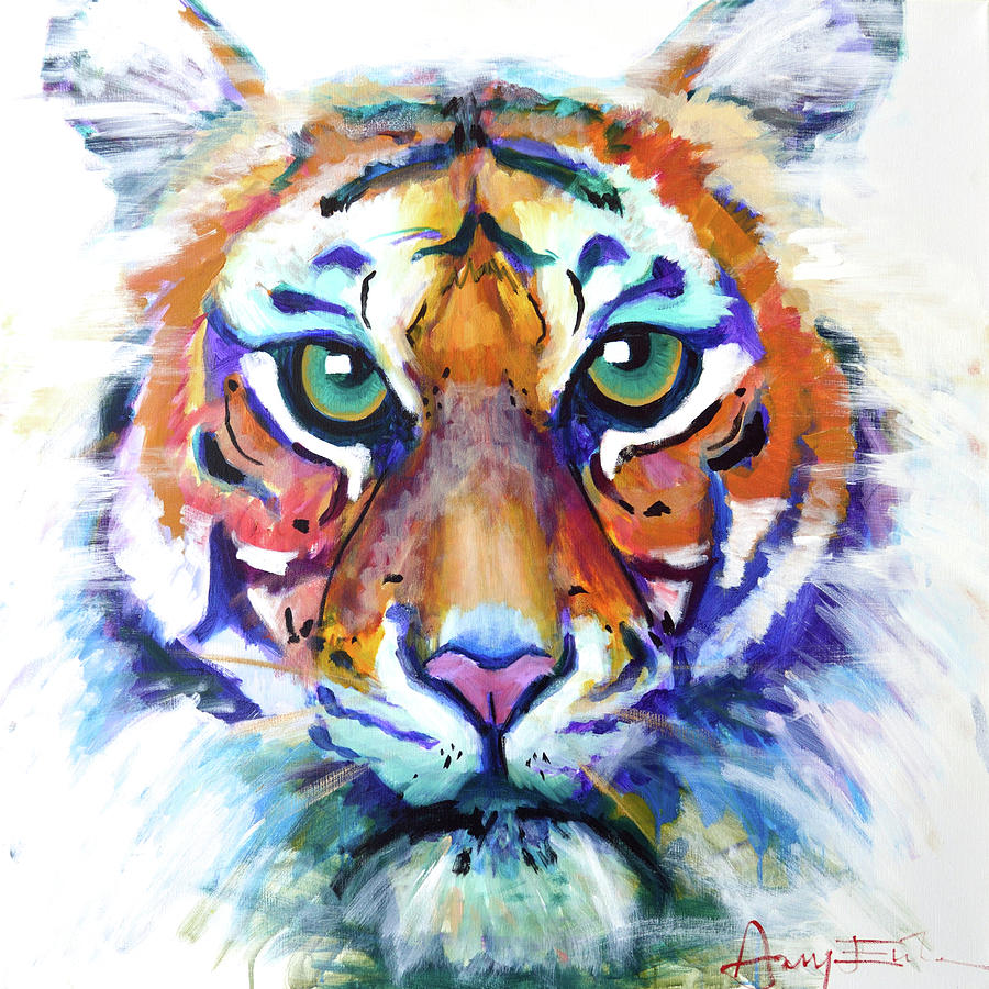 Augustus the Tiger Painting by Amy Eichler - Fine Art America