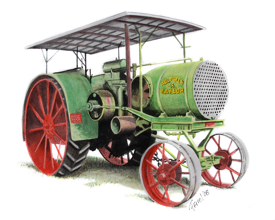 Aultman and Taylor Tractor Painting by Ferrel Cordle