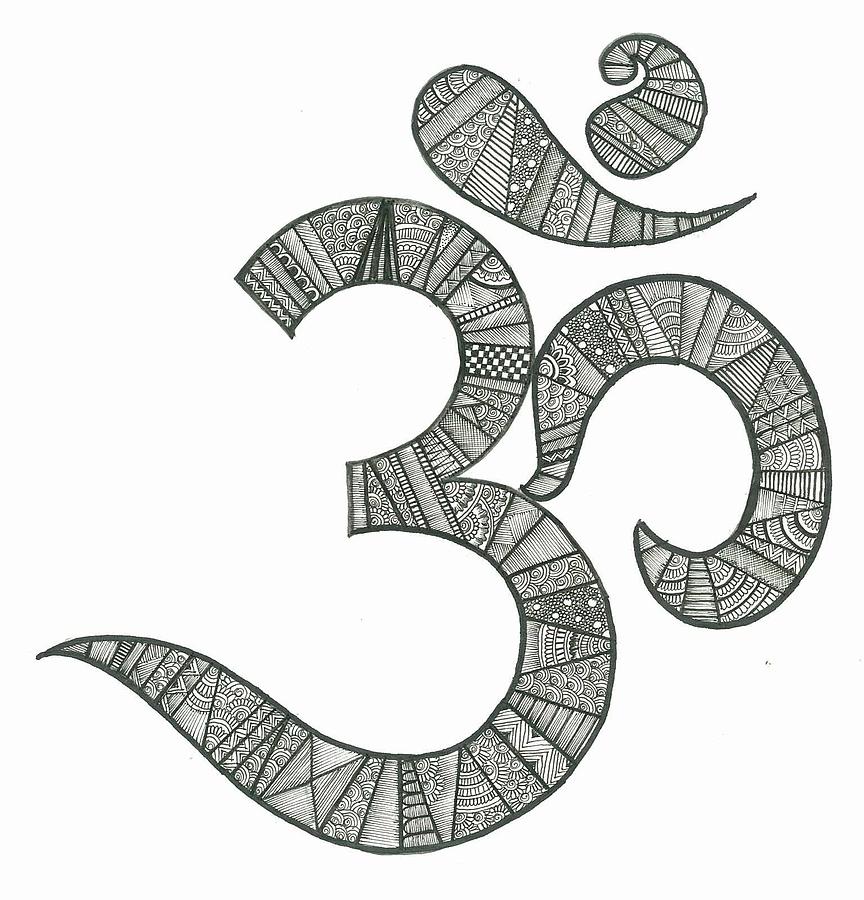 Om Drawing by Ambica Agarwal