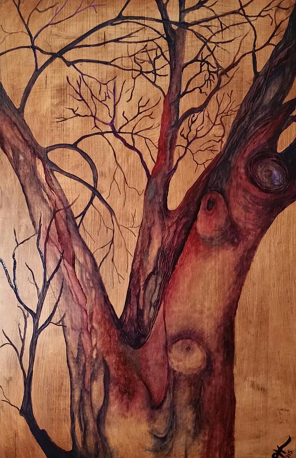 Tree Painting - Mystical Tree by Cindy Harvell