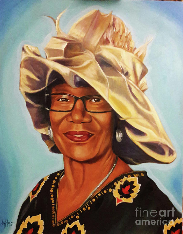 Auntie Evelyn Painting by Joyce Hayes