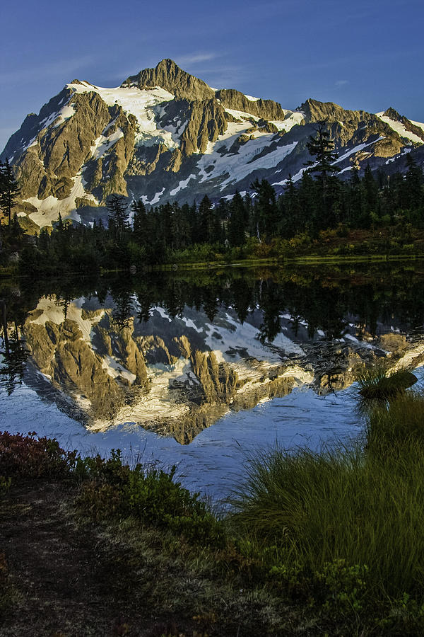 Aunumn Mountain Reflection Photograph by Doug Scrima