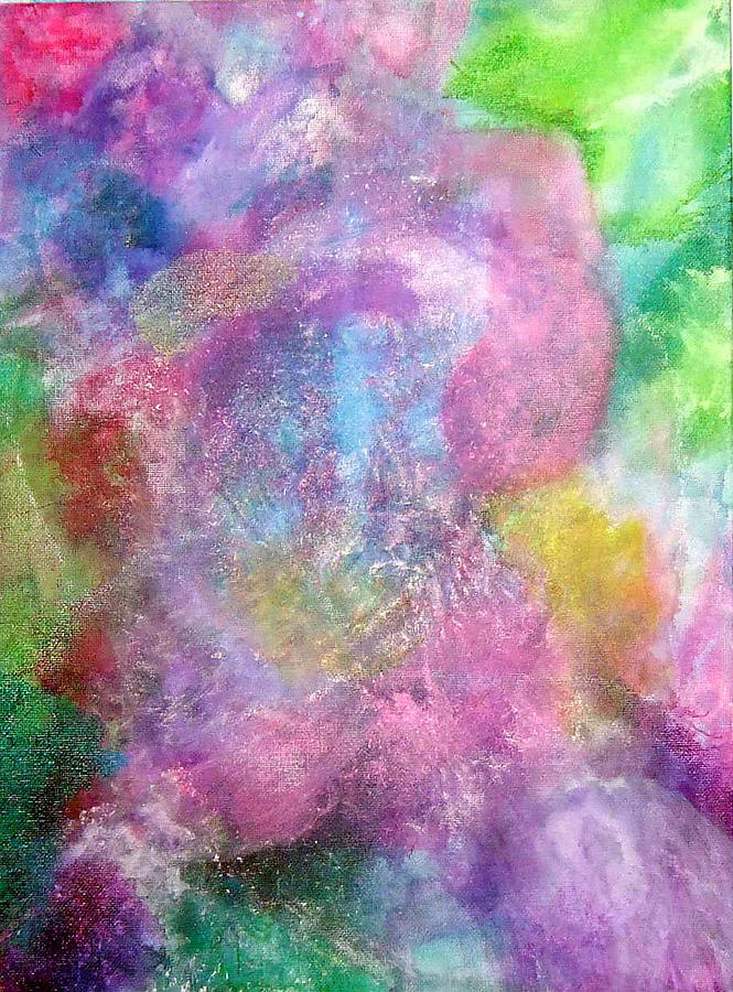Abstract Painting - Aura Burst by  Laurie Homan