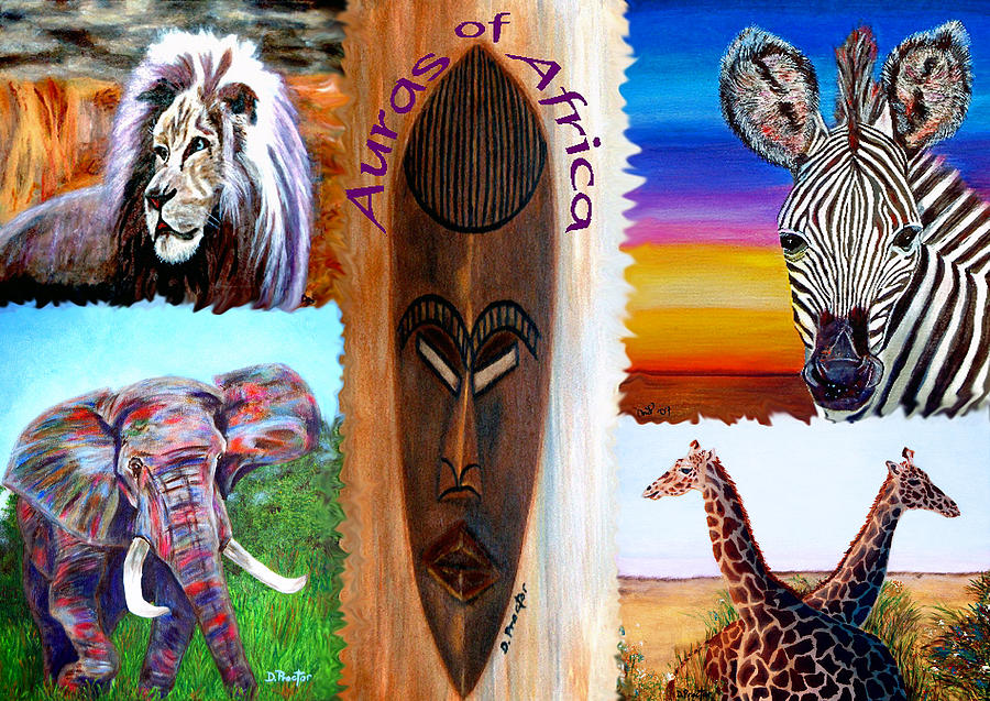 Auras of Africa Painting by Donna Proctor
