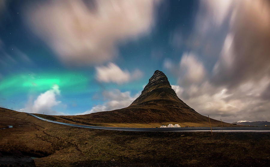 Aurora blast Kirkjufell, Iceland Photograph by Pradeep Raja PRINTS