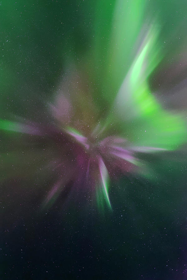 Aurora Borealis Corona Photograph by Dan Jurak