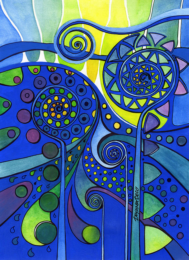 Abstract Painting - Aurora Borealis by Deyana Deco Abstract Painting - Aurora Borealis by Deyana Deco