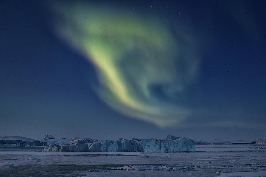 Winter Photograph - Aurora Borealis - Greenland by Joana Kruse