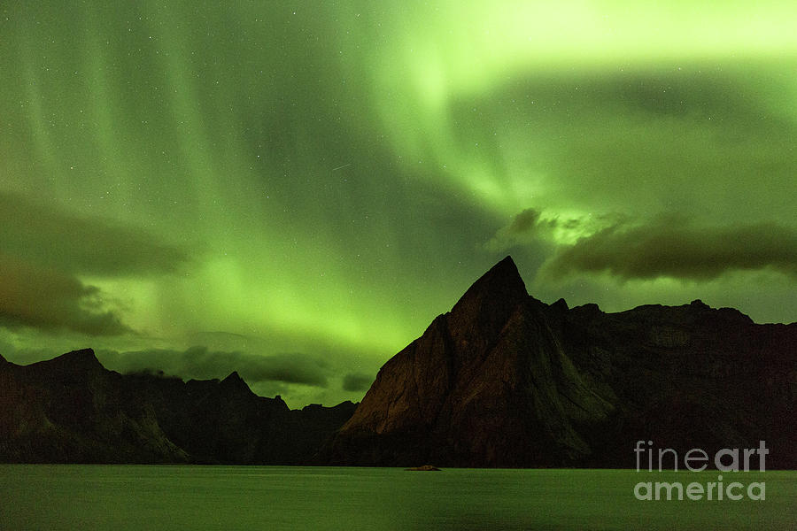 Aurora Borealis In Norway 1 Photograph by Timothy Hacker