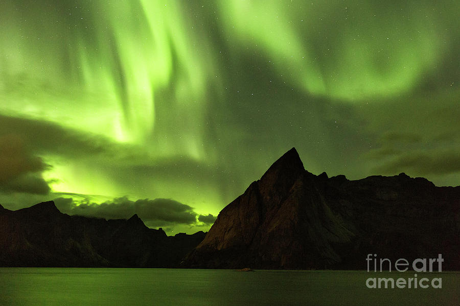 Aurora Borealis In Norway 2 Photograph by Timothy Hacker