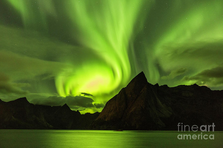 Aurora Borealis In Norway 3 Photograph by Timothy Hacker