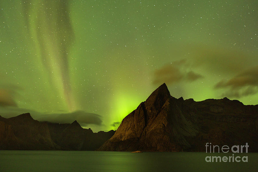 Aurora Borealis In Norway 6 Photograph by Timothy Hacker