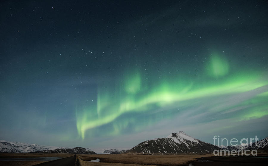 Aurora Borealis Over Iceland Photograph by Sandra Bronstein