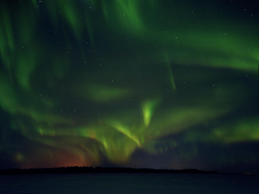 Aurora Borealis Over Kemi Photograph
