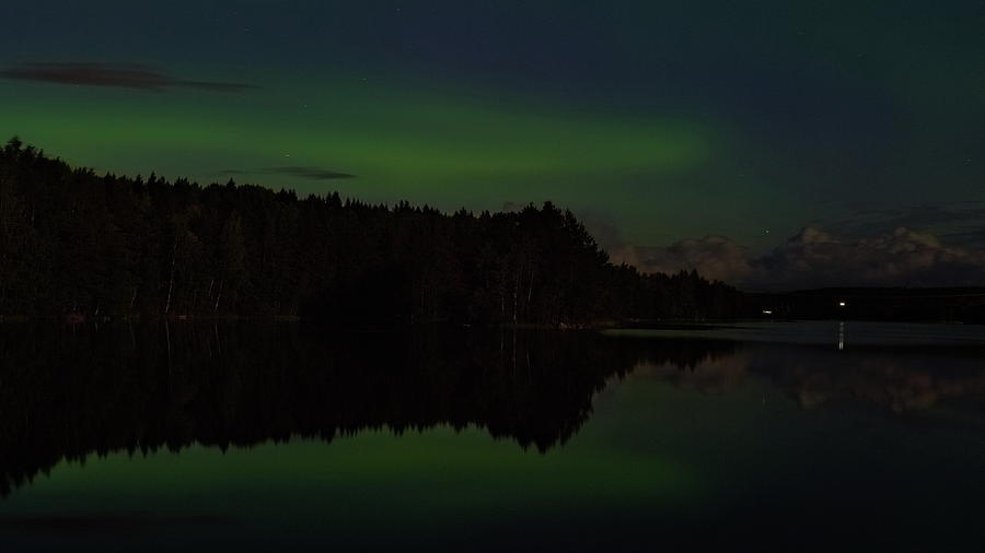 Aurora Borealis over Linnavuori Photograph by Jouko Lehto