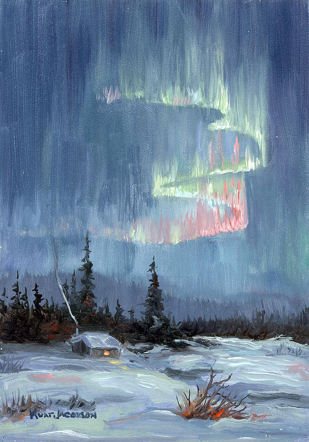 Aurora Lights Painting by Kurt Jacobson