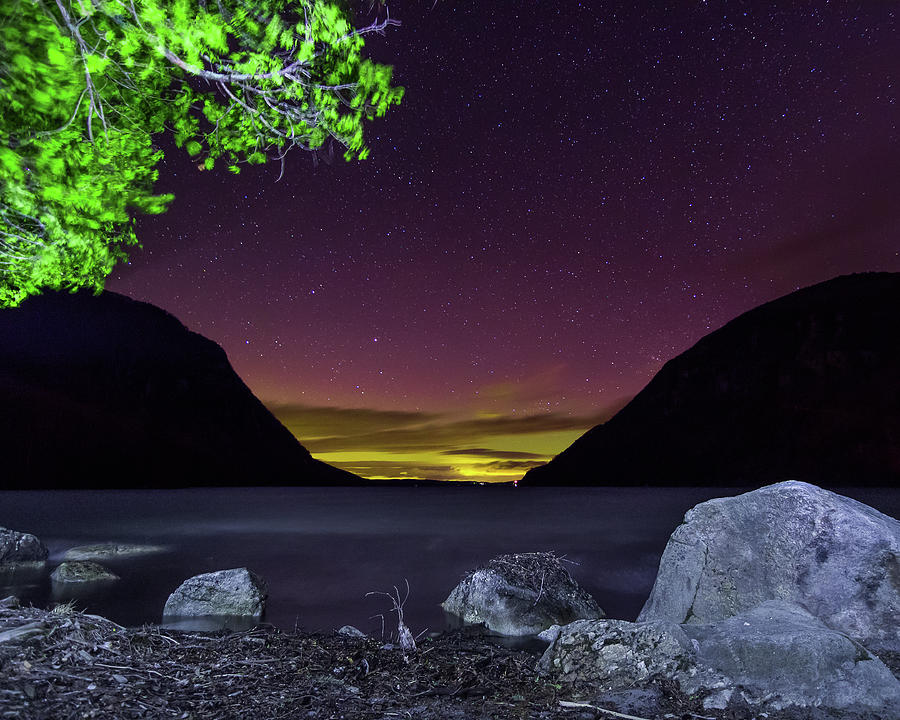 Aurora Over Lake Willoughby Photograph by Tim Kirchoff