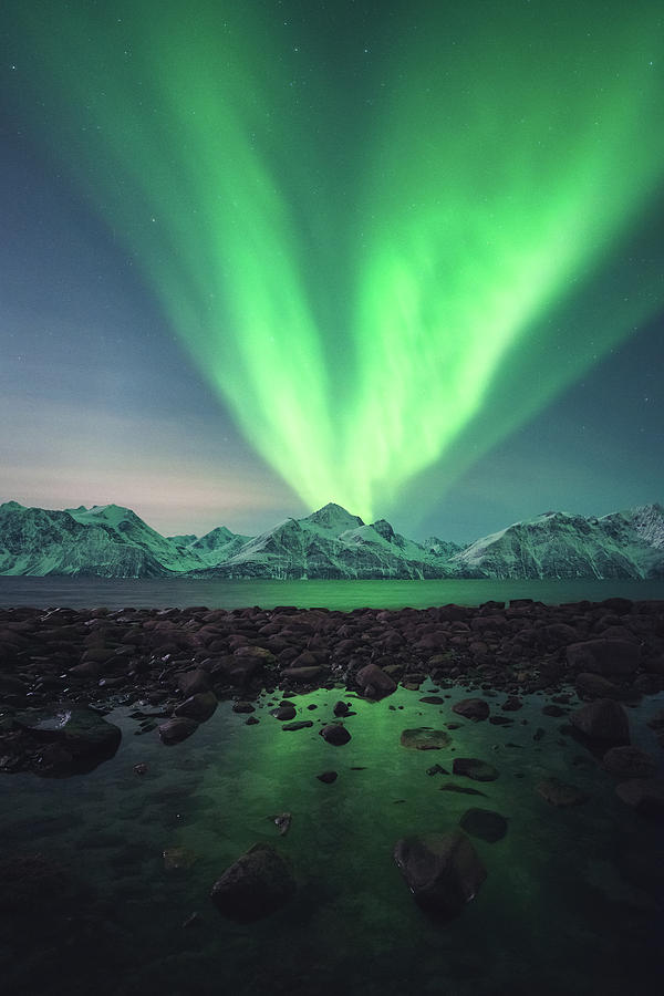 Aurora Rocks Photograph by Tor-Ivar Naess