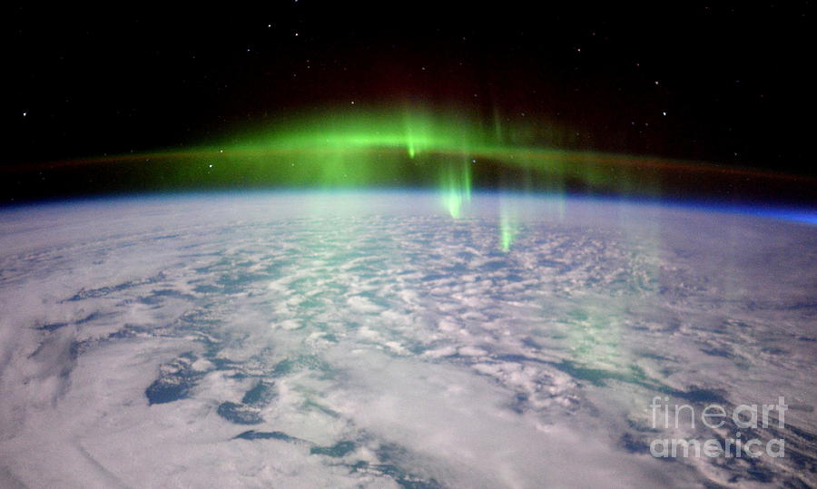 Aurora Viewed From The Iss Photograph by Science Source