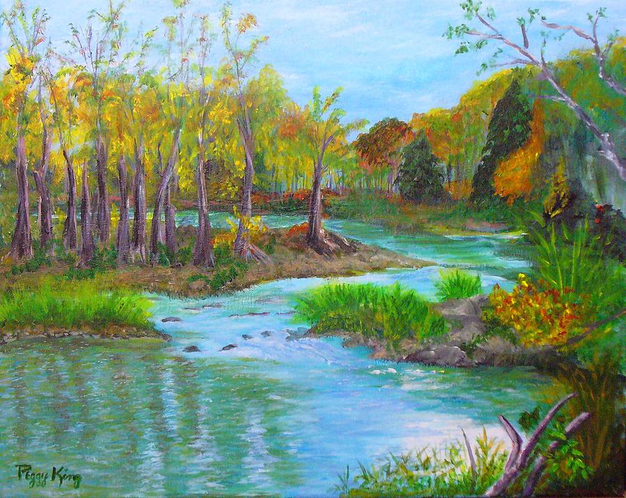 Nature Painting - Ausable River by Peggy King