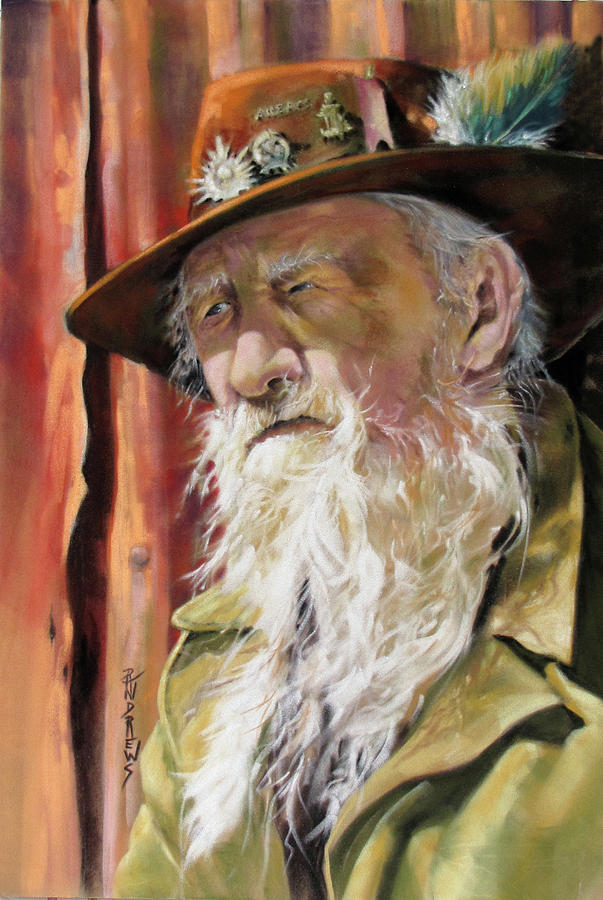 Aussie Anzac Painting by Rae Andrews