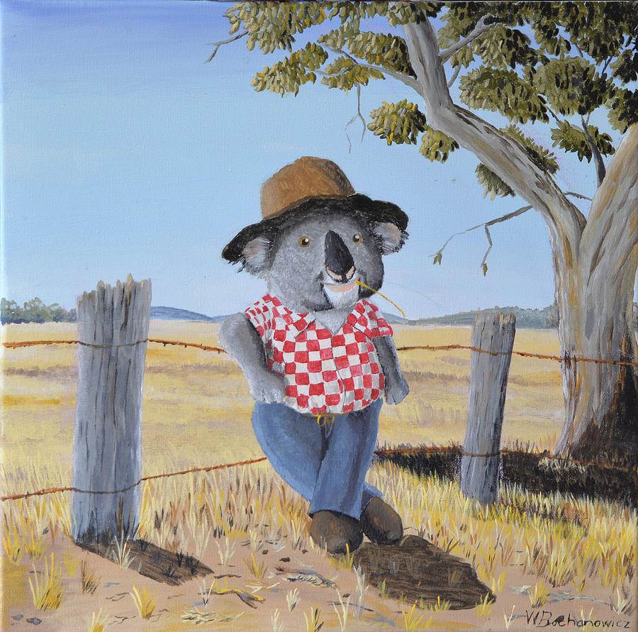 Aussie Koala Painting by Winton Bochanowicz