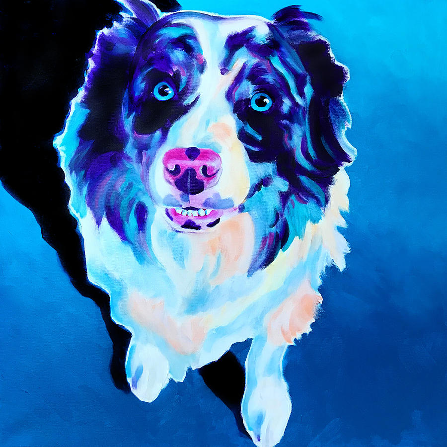 Dog Painting - Aussie - Kokanee by Dawg Painter