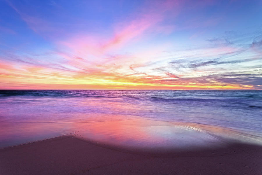 Aussie Sunset, Claytons Beach, Mindarie Photograph by Dave Catley