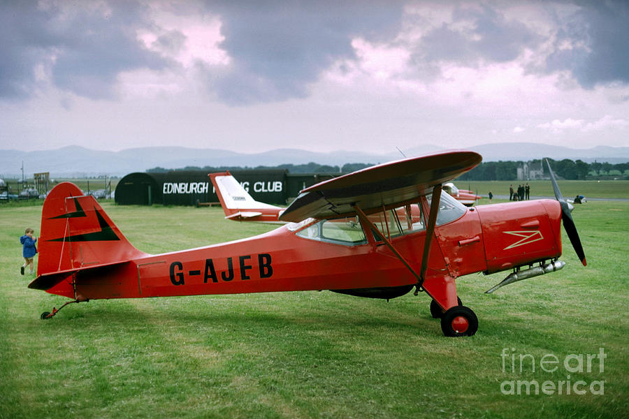 Auster J1N, G-AJEB, Red Airplane Photograph by Wernher Krutein
