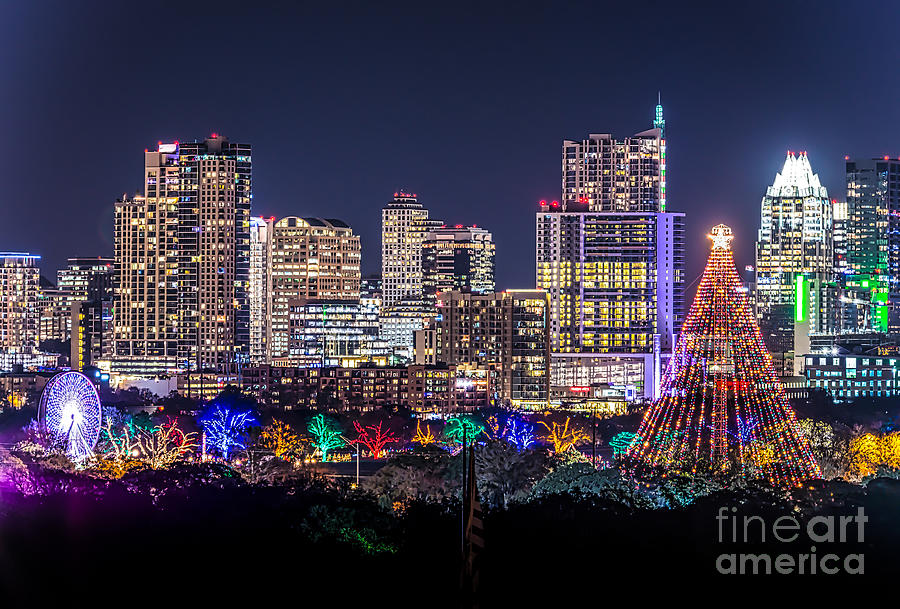 Austin Zilker Christmas Tree Photograph by Bee Creek Photography Tod