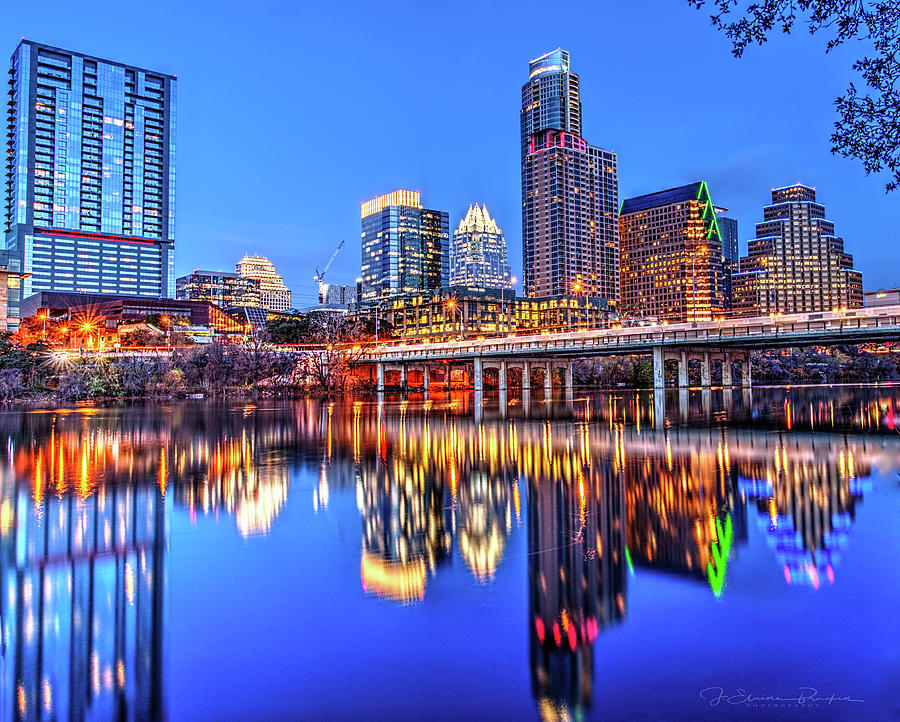 Austin City Lights Photograph by Elaine Brackin Fine Art America