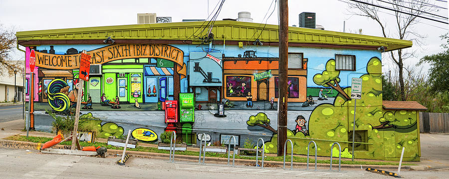 Austin East Sixth Street Mural Photograph by Jurgen Lorenzen