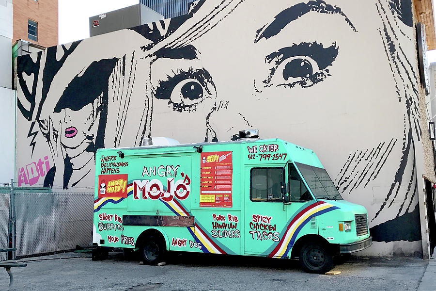Austin Food Truck and Mural Photograph by Art Block Collections