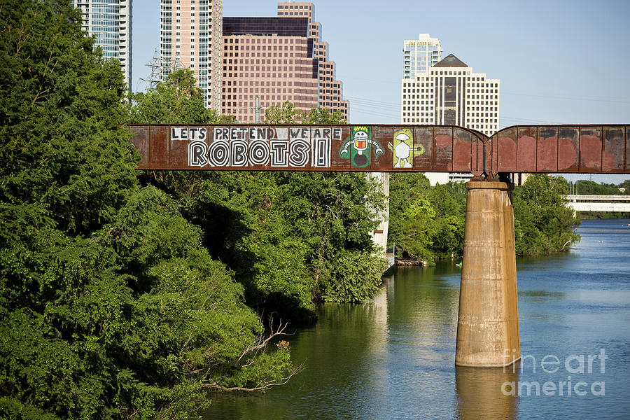 Austin Photograph - Austin is full of colorful and inspiring Graffiti art as this Le by Dan Herron